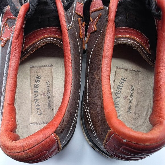 Converse x John Varvatos Star Player Mens Size 9.5 Brown Leather Shoes 132835C - Picture 5 of 15